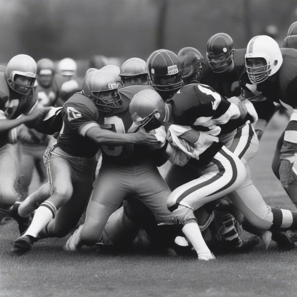 1974 College All Star Game Action Shot