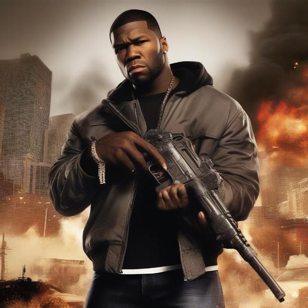 50-Cent Bulletproof game cover art showcasing the main character