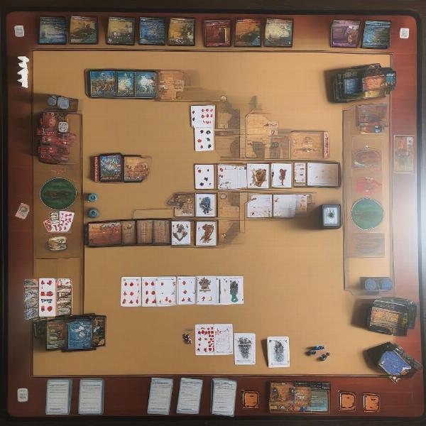 7 wonders board game setup for three players