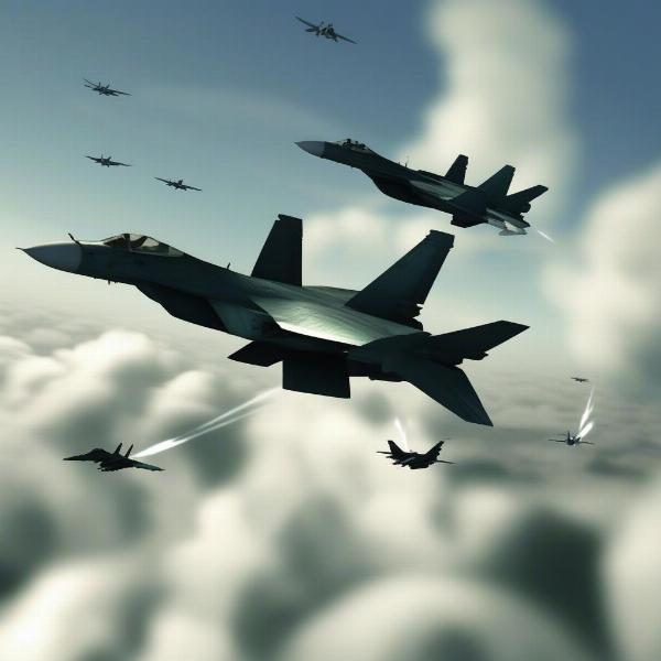 Ace Combat 4 dogfight action
