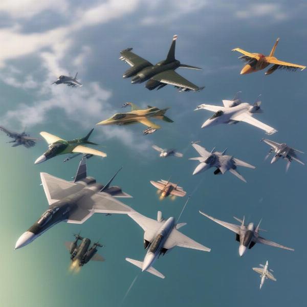 Ace Combat aircraft lineup