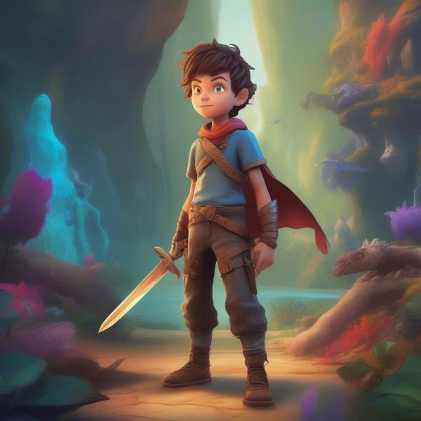 heroic-boy-character-exploring