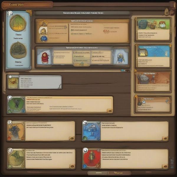 An image showing the deck-building interface of Adventure Time Card Wars Online