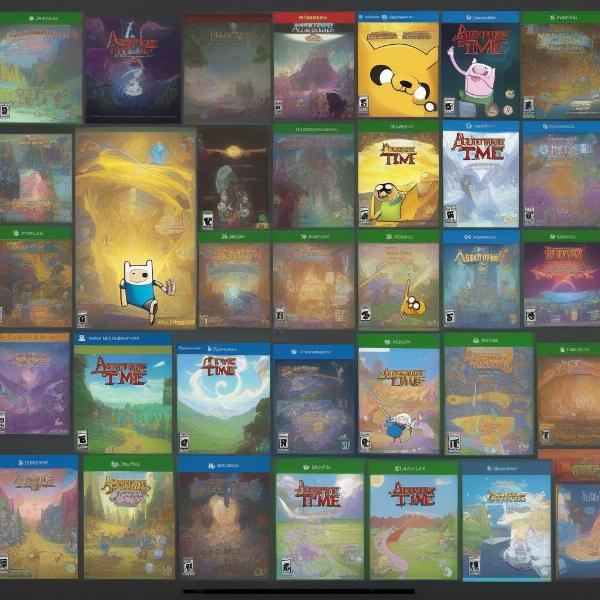 Assorted adventure time games on xbox one