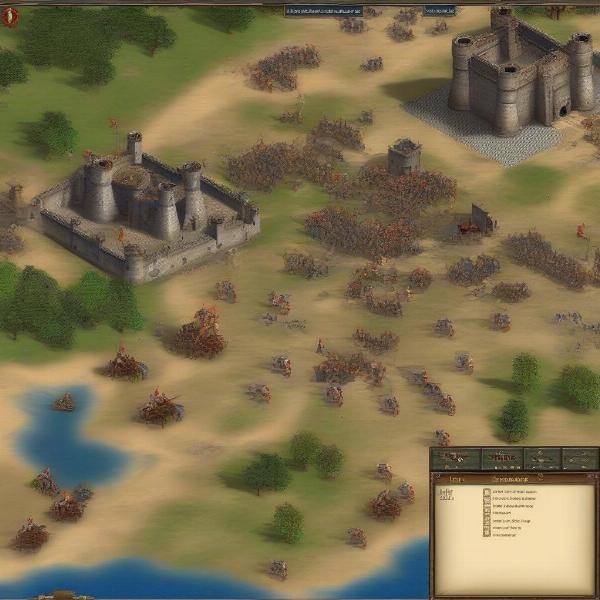 Age of Empires gameplay on a computer with low RAM