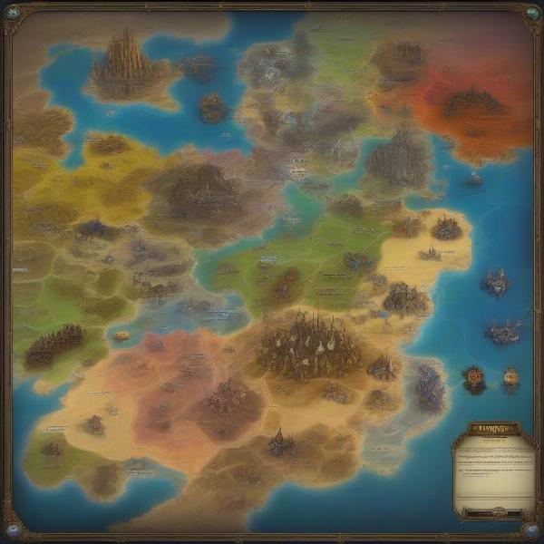 Age of Wonders strategic map