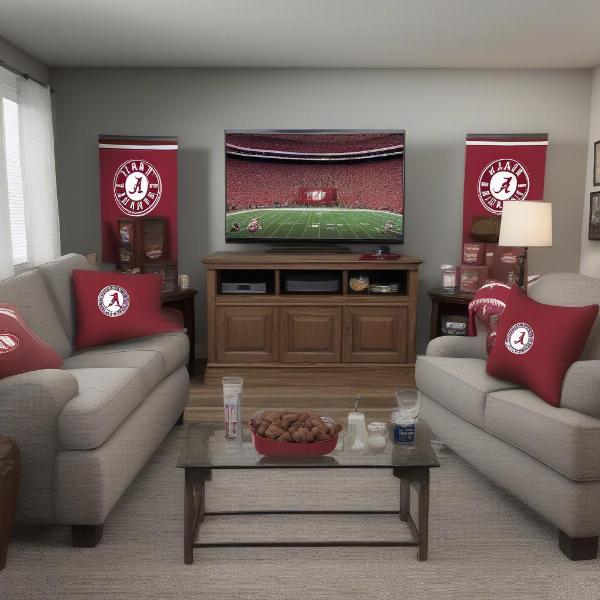 alabama football game tv setup