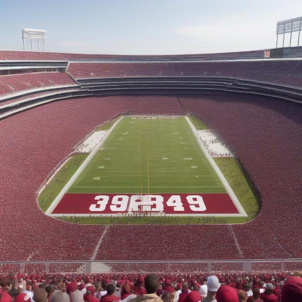 Crowded Alabama Football Stadium game day