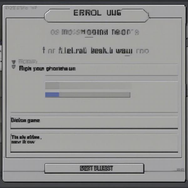 among us error message close up