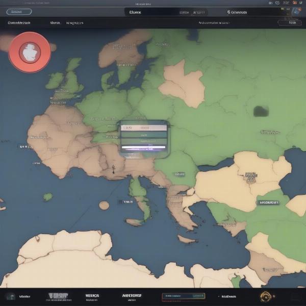 Among Us region settings menu