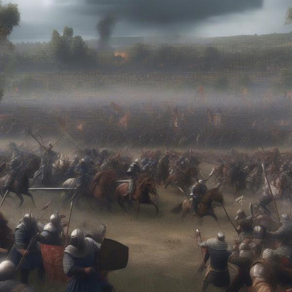 Ancestors Legacy gameplay showcases large scale medieval battles