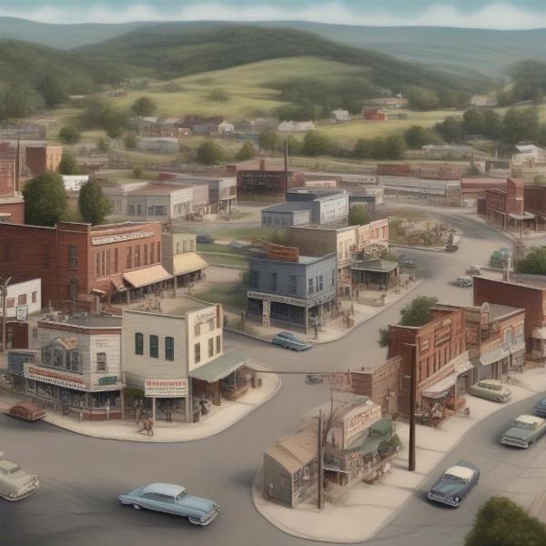 Mayberry town and its residents