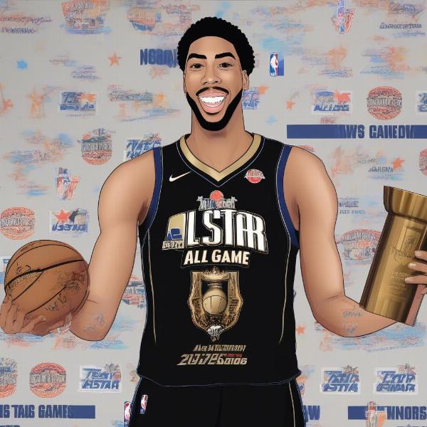 anthony davis celebrates 2017 all star game mvp