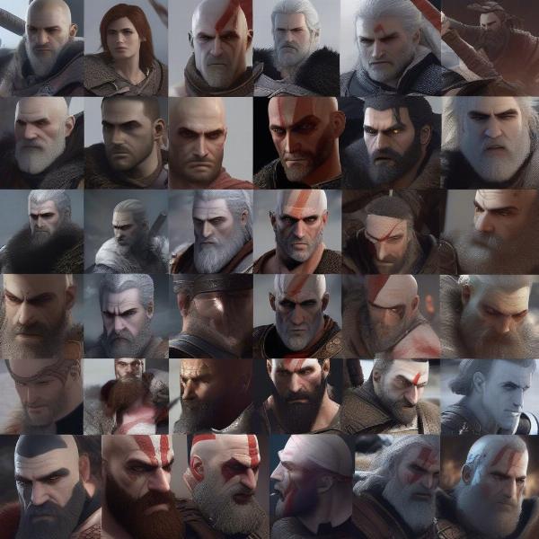 Anti hero video game characters illustration