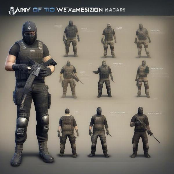 army of two character customization options