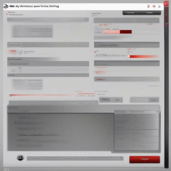 asus rog ally performance settings screen
