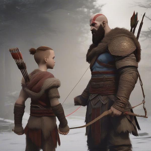 Atreus Training with Kratos and Learning Self-Improvement