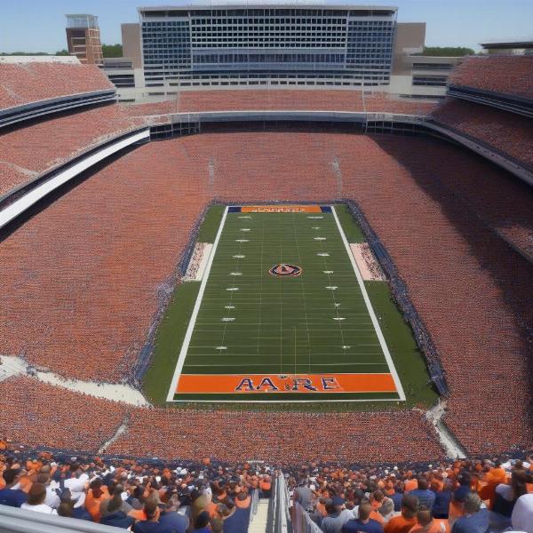 Auburn Football Fans At Spring Game