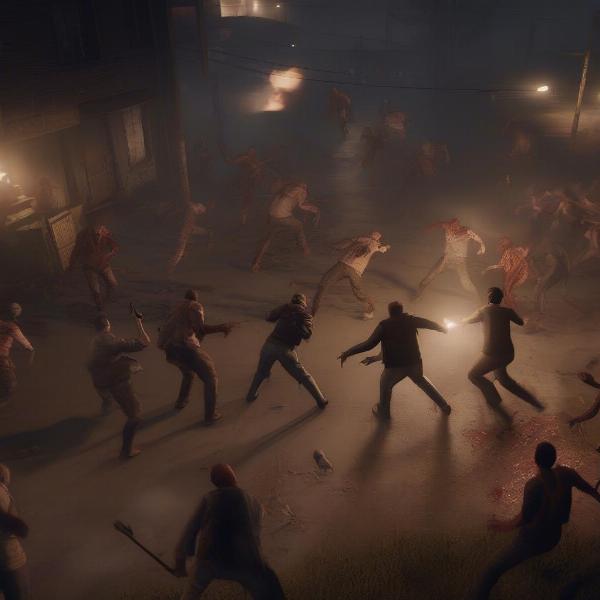 back 4 blood multiplayer gameplay zombie horde co-op shooter