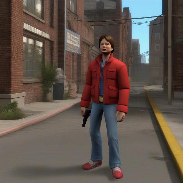 Marty McFly in Back to the Future Xbox 360 Game