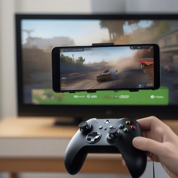 Backbone One controller playing Xbox games through cloud gaming