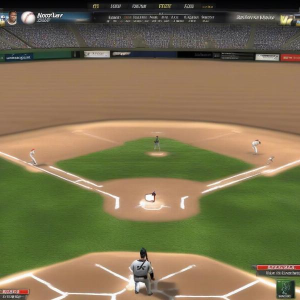 Baseball video game pitching mechanics