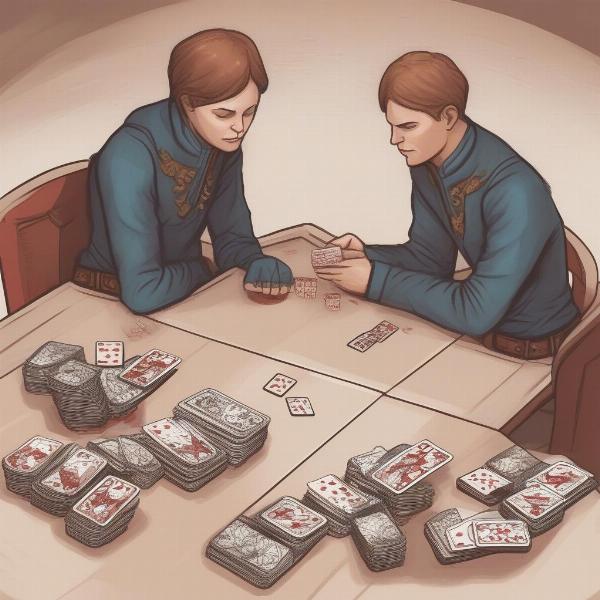 basic card war game rules setup