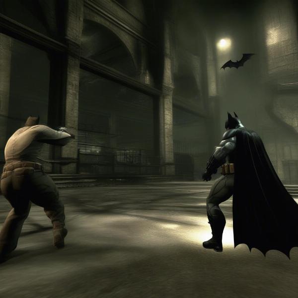 batman arkham asylum xbox 360 gameplay showing freeflow combat system