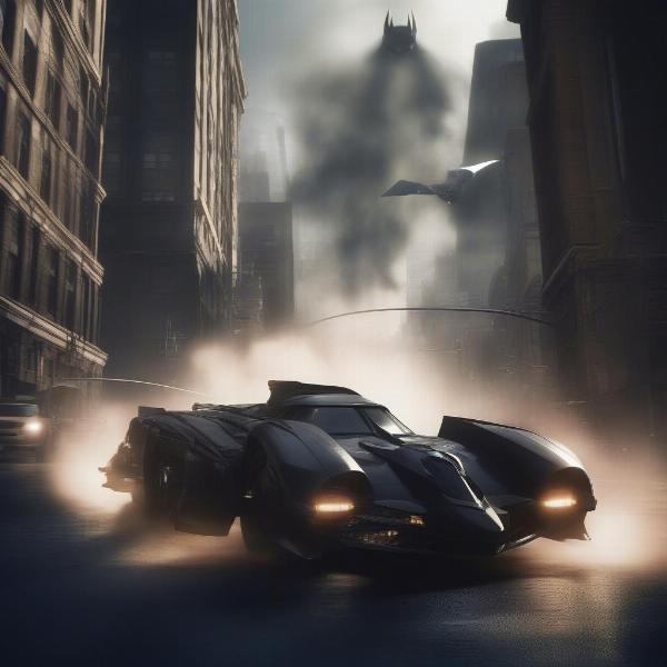 batman arkham knight batmobile in game