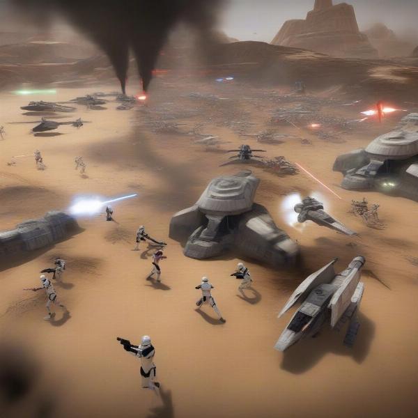 battlefront 2 revenge of the sith battle