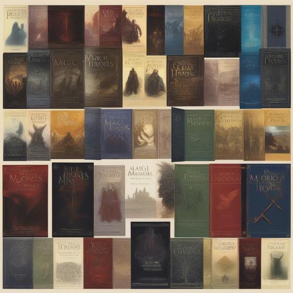 a graphic comparison of characteristics between multiple book series inspired by Game of Thrones