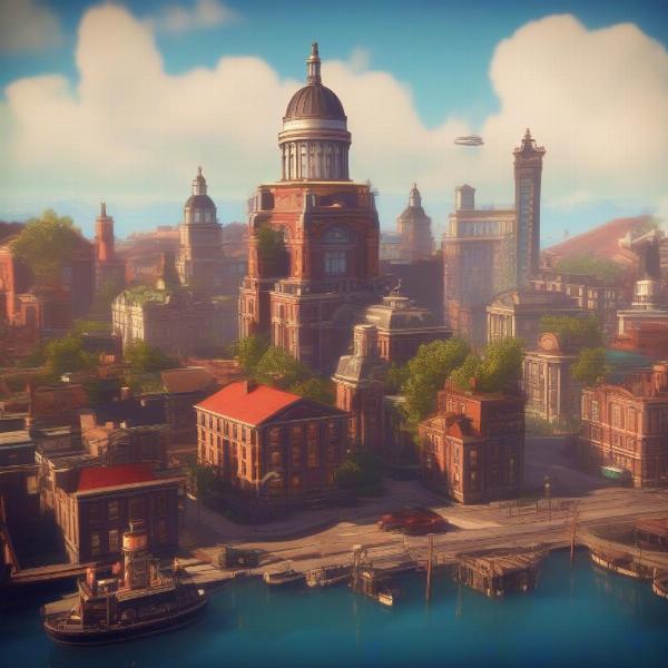 Bioshock Infinite Xbox 360 art deco detailed graphics