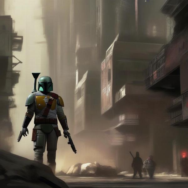 Boba Fett cancelled game concept art