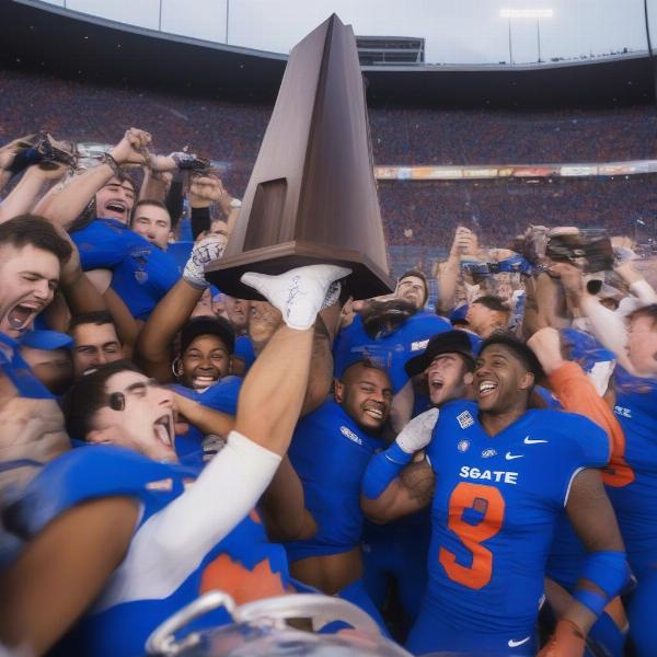 boise state broncos bowl game trophy