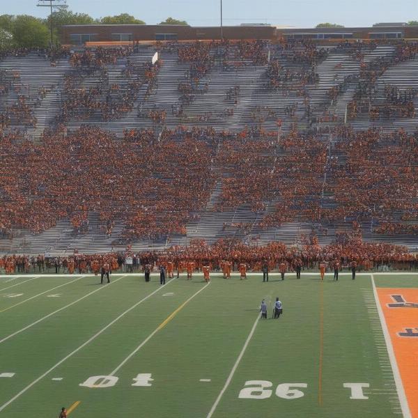 Booker T Washington football game community scene