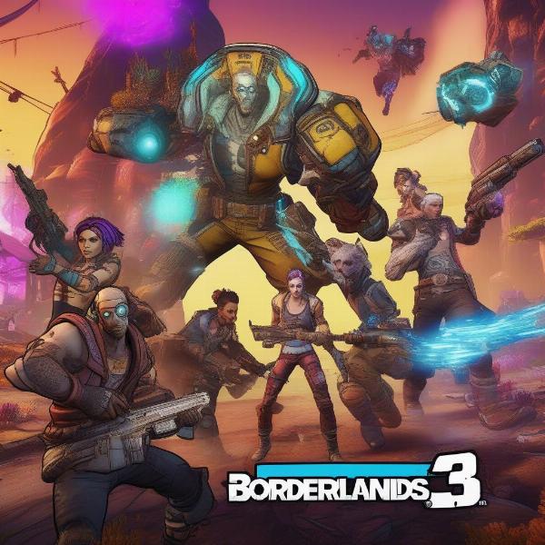 borderlands 3 players shooting together