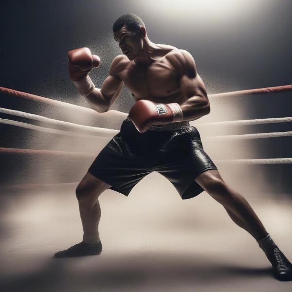 Aggressive Slugger Boxing Style