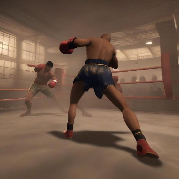 players employing strategy in a boxing game