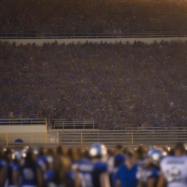 Enthusiastic Crowd at Brunswick High Football Game
