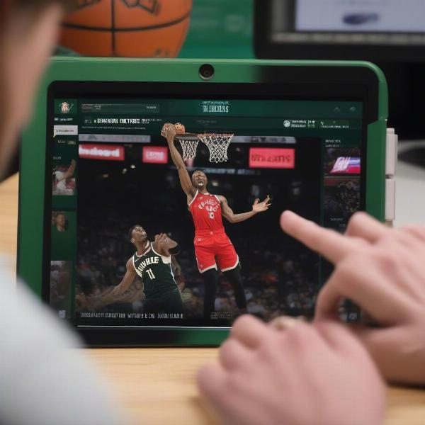 Streaming a Bucks game on a digital device