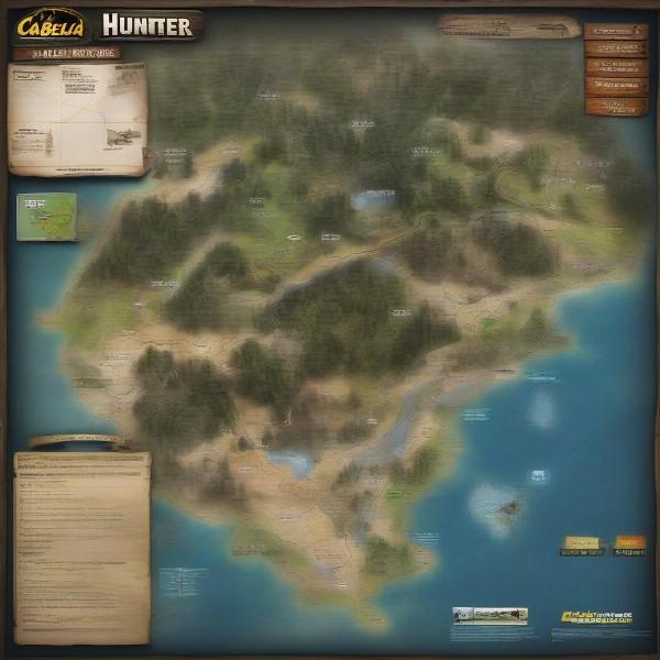 Cabelas Big Game Hunter Xbox 360 Map