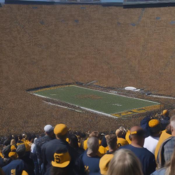 excited fans in the cal vs stanford game