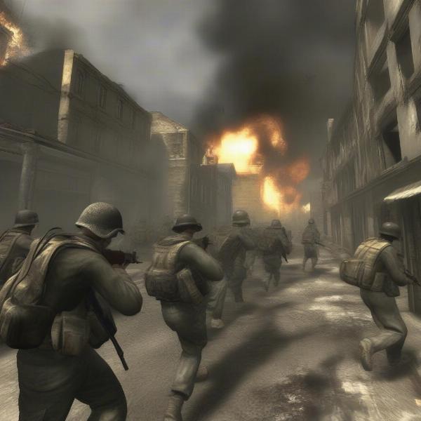 Call of Duty 2 Xbox 360 game scene