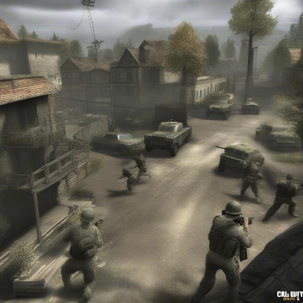 Call of Duty 3 Xbox multiplayer combat