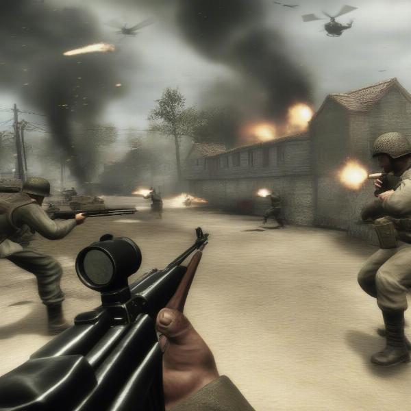 call of duty world at war multiplayer intense battle