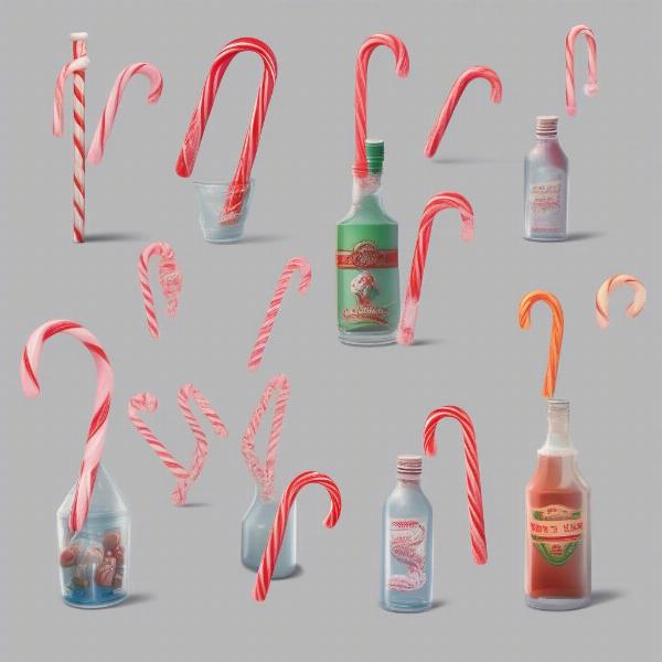 Candy Cane Bottle Game Different Difficulty Levels