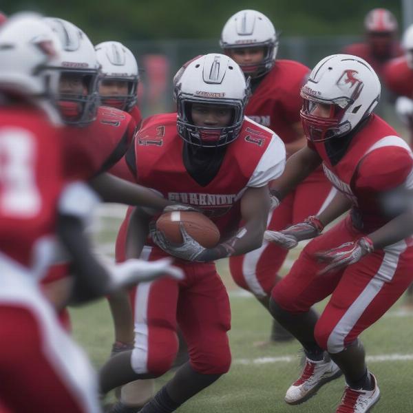 canton mckinley football players on field