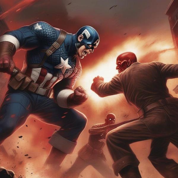 captain america xbox 360 story red skull fight