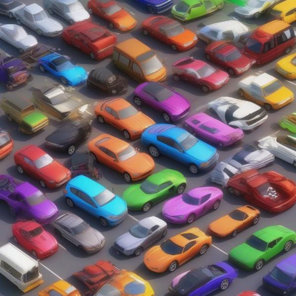 car crash game vehicle options