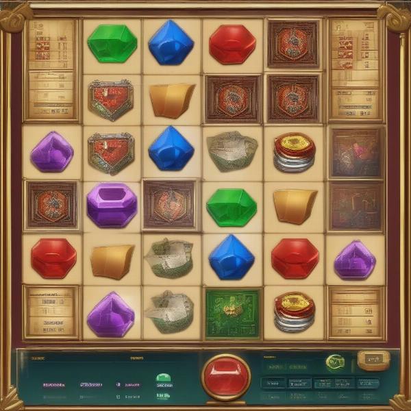 a detailed casino puzzle game interface